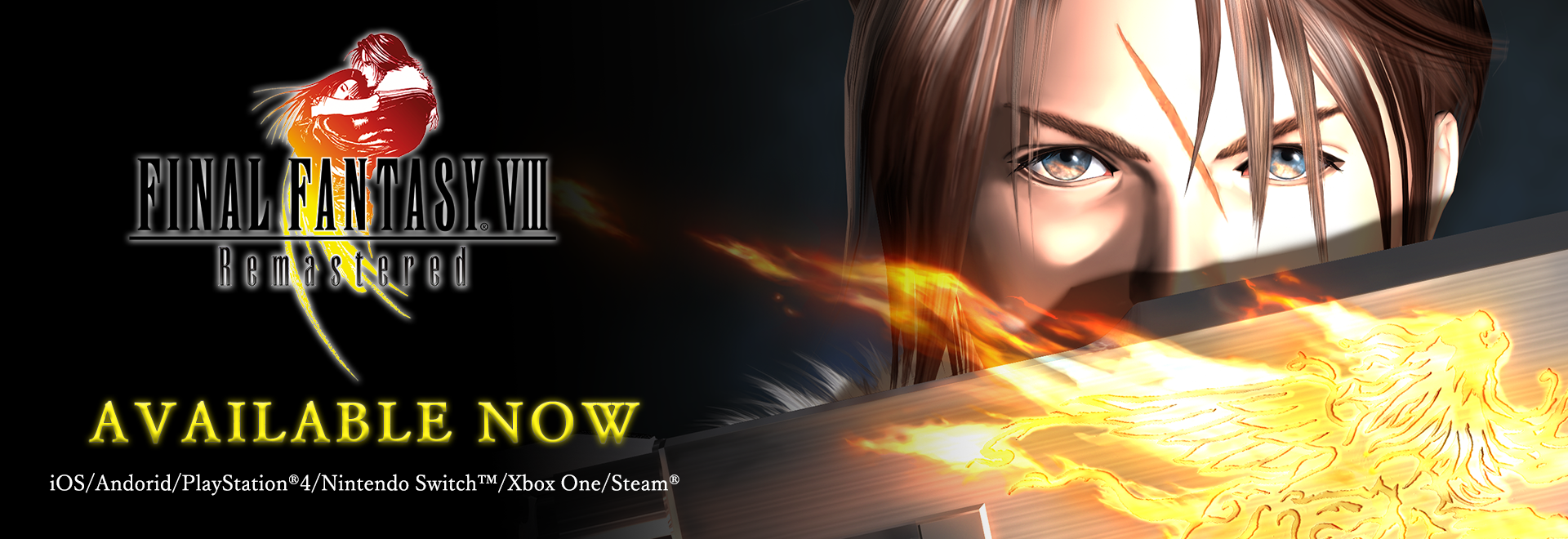 Advertisement picture stating: Final Fantasy VIII Available Now